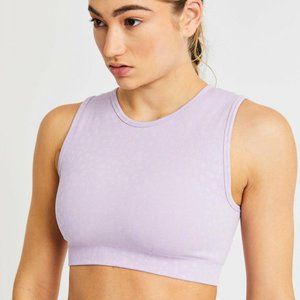AYBL Womens Evolve Speckle Seamless Crop Vest-  Lilac, Size Small